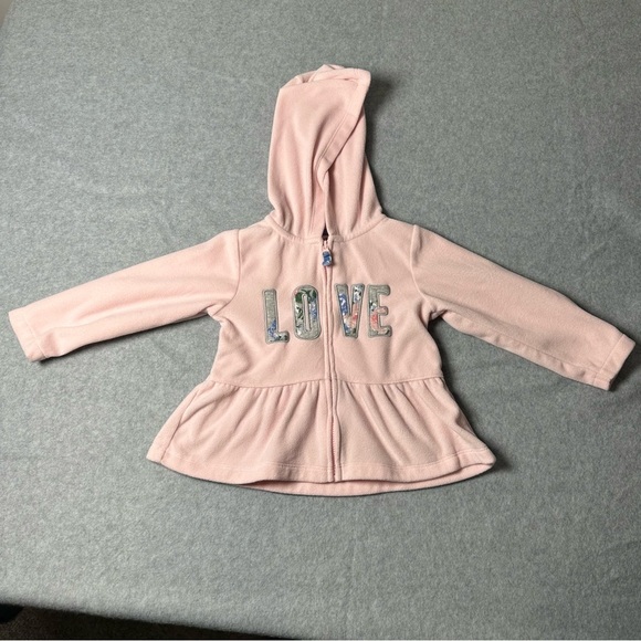 Carter's Other - Carter's‎ Light Pink Hoodie with Love Print